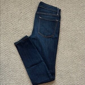 Frame Denim Blue Skinny Jeans with Stretch